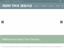 Tablet Screenshot of ibero-tour-service.com